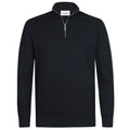 Profuomo Strukturierter Half-Zip Pullover Marine
