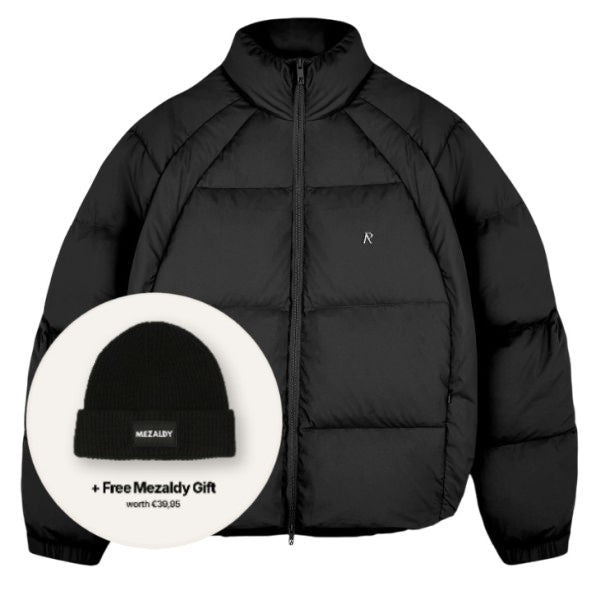 Represent Funnel Neck Puffer Schwarz