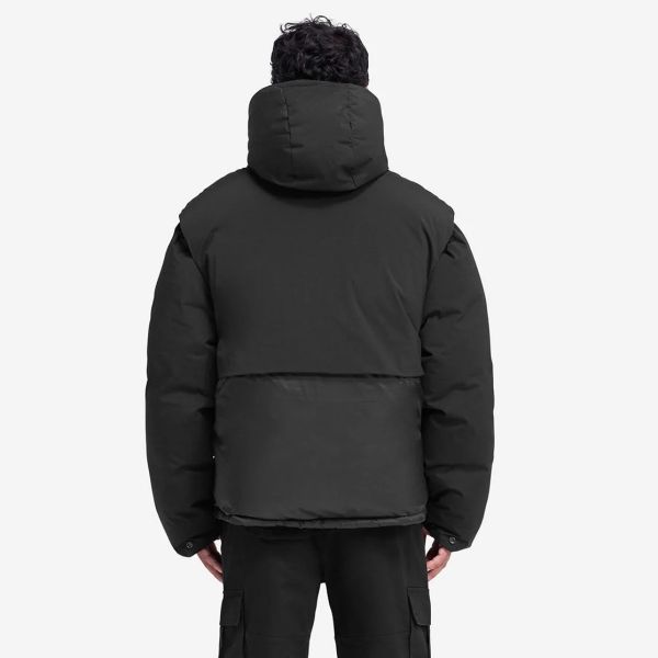 Represent Layered Puffer Zwart