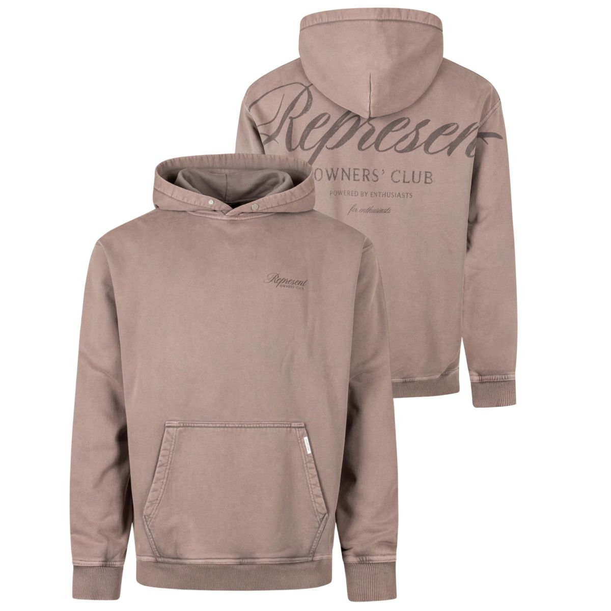 Represent Owners Club Script Kapuzenpullover Braun