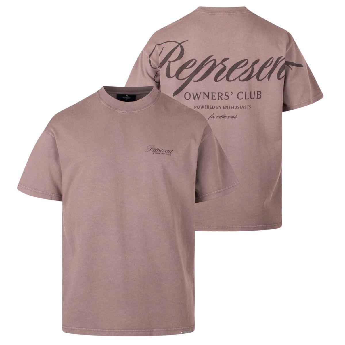 Represent Owners Club Script T-shirt Braun