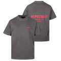 Represent Owners Club T-shirt Washed Schwarz