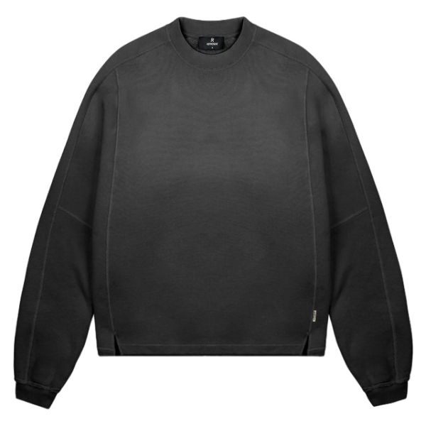 Represent Stepped Hem Sweater Zwart
