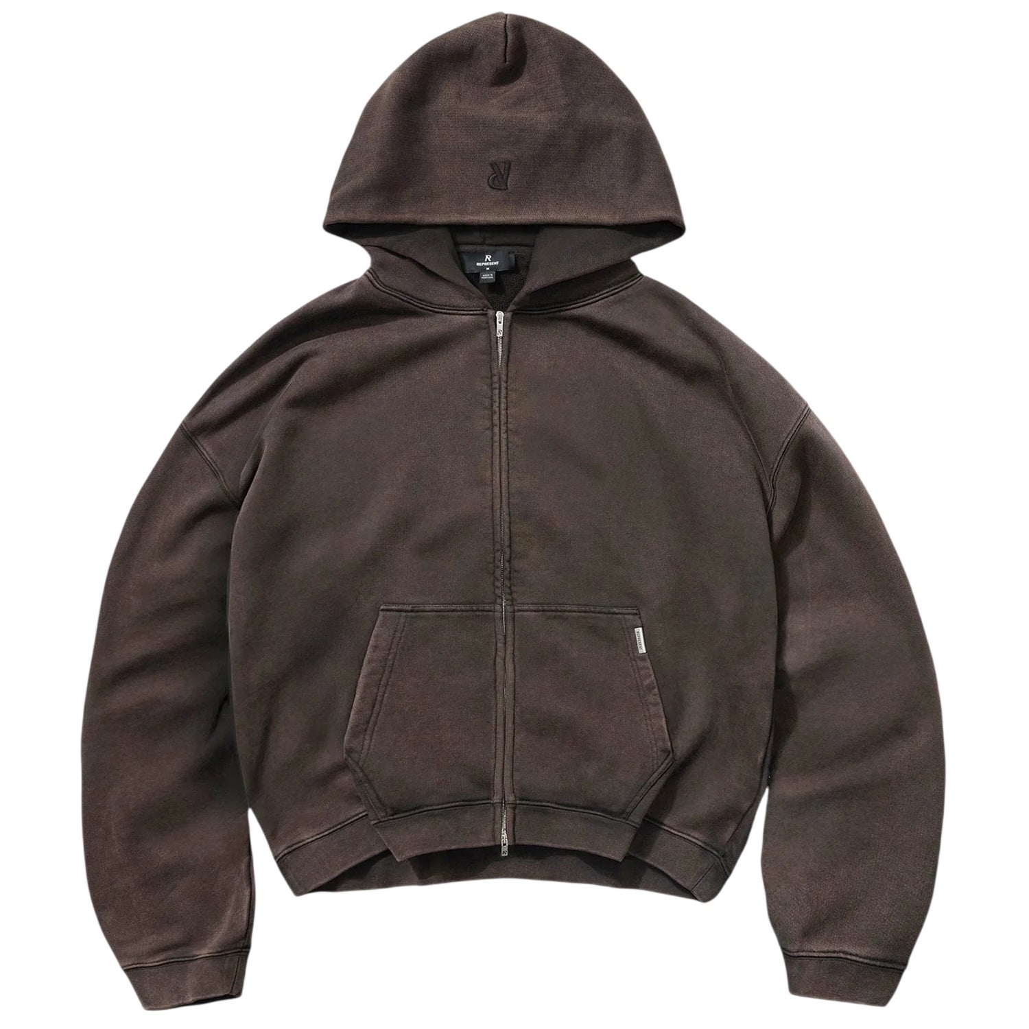 Represent Initial Boxy Weste Braun