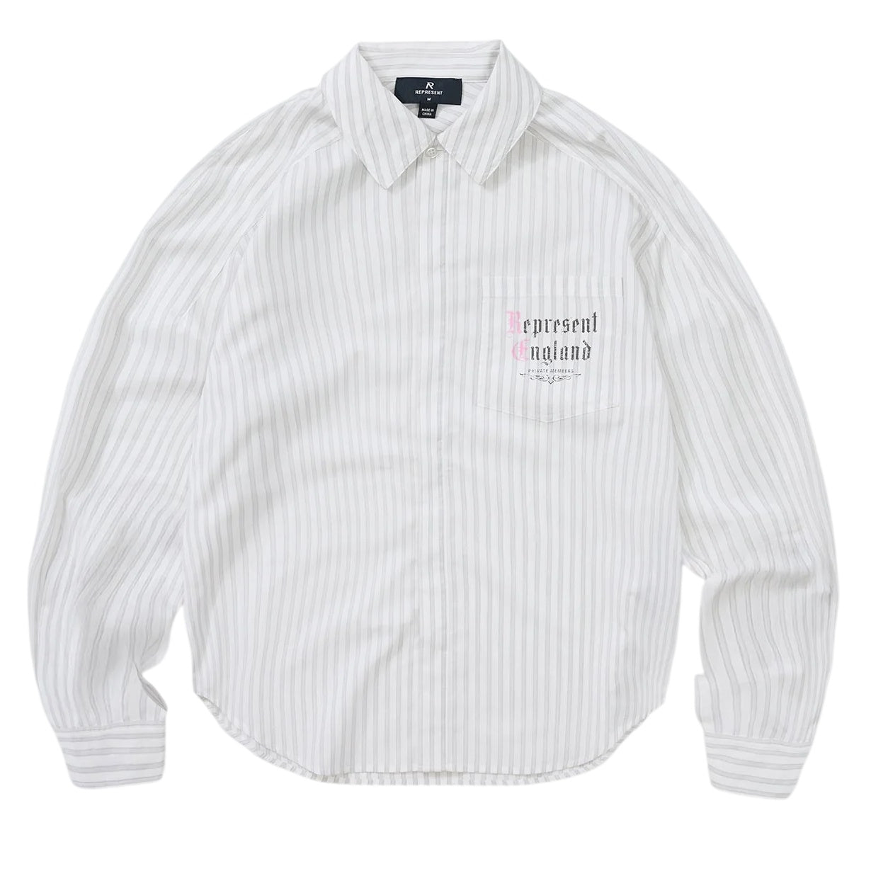 Represent Pinstripe Hemd Weiß