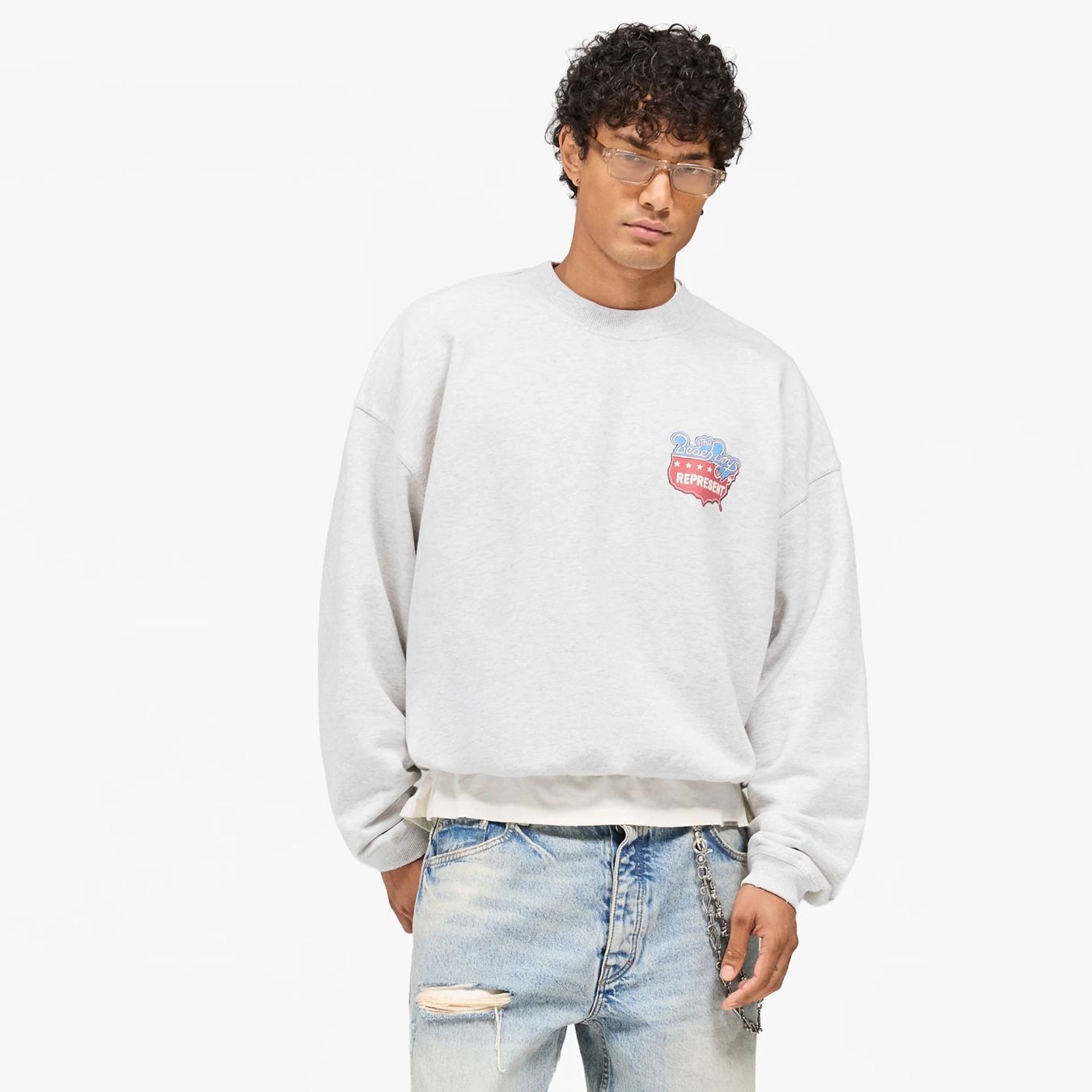 Represent Beach Boys America Band Pullover Grau