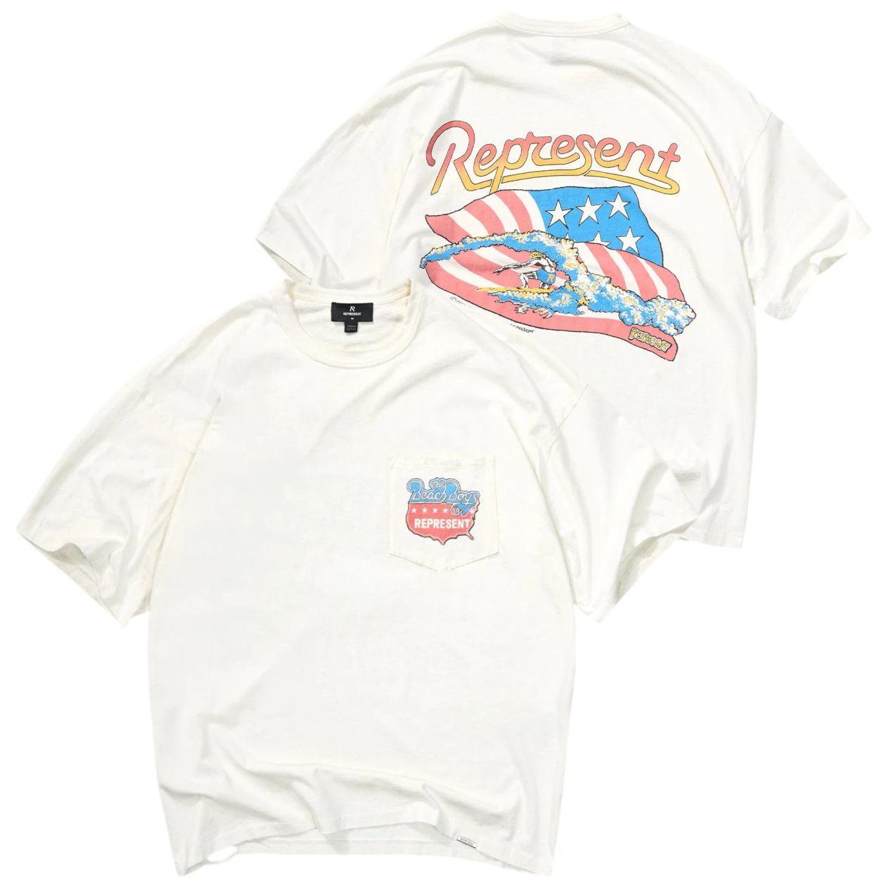 Represent Beach Boys Americas Band T-shirt Weiß