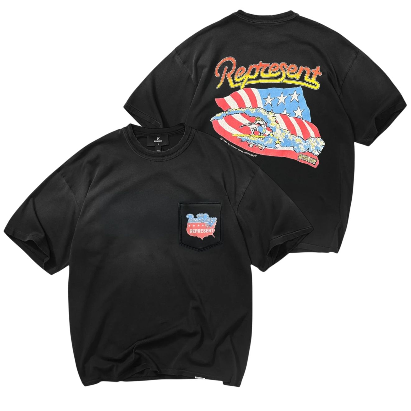 Represent Beach Boys Americas Band-T-Shirt Schwarz