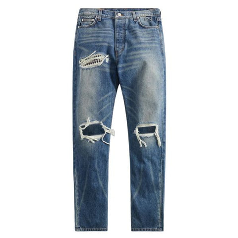 Rhude Boxer Denim Jeans Blau