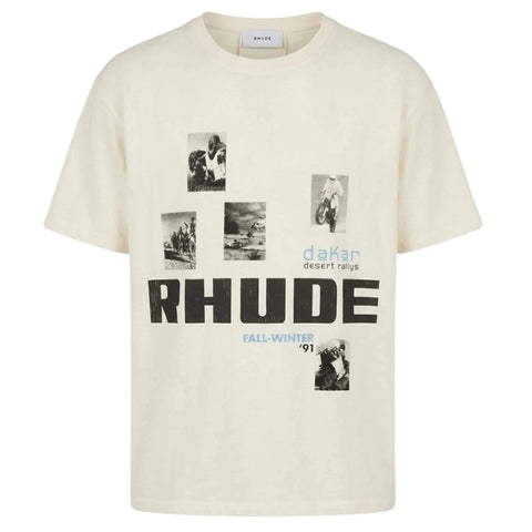 Rhude Winter 91 Rallye T-shirt Offwhite