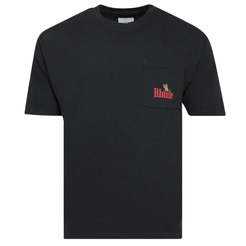 Rhude American Spirit Pocket T-shirt Schwarz