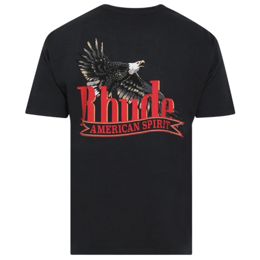 Rhude American Spirit Pocket T-shirt Schwarz