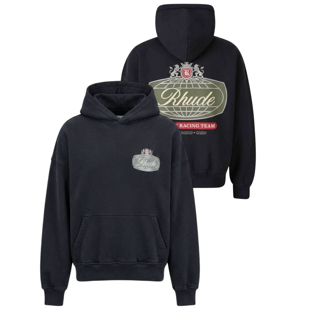 Rhude Desert Crest Kapuzenpullover Schwarz