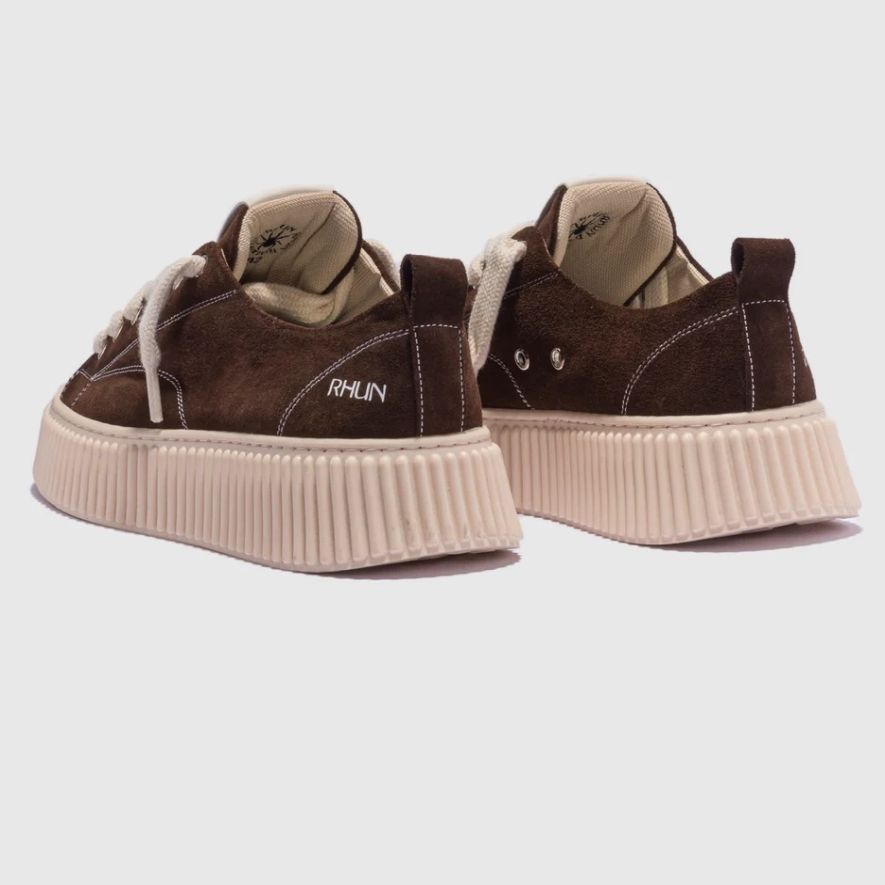 Rhun Treble 2020 Wildleder-Sneaker Dunkelbraun