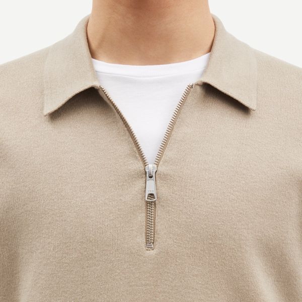 Samsøe Samsøe Guna Half Zip Sweater Beige