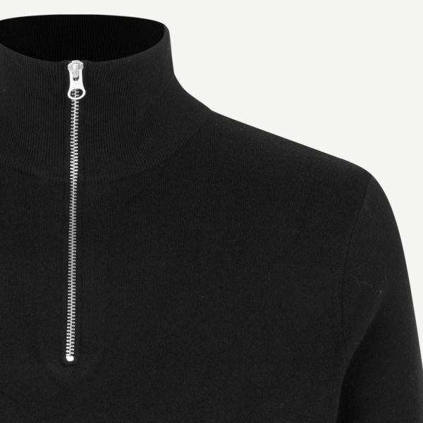 Samsøe Samsøe Gunan Turtle Neck Zip Sweater Zwart