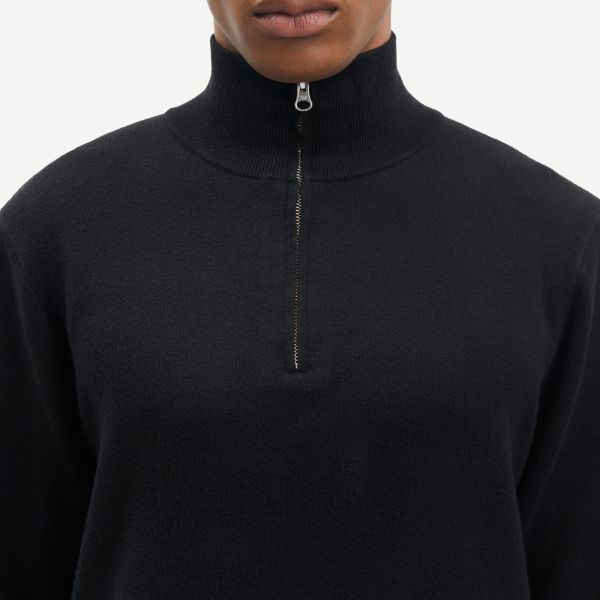 Samsøe Samsøe Gunan Turtle Neck Zip Sweater Zwart