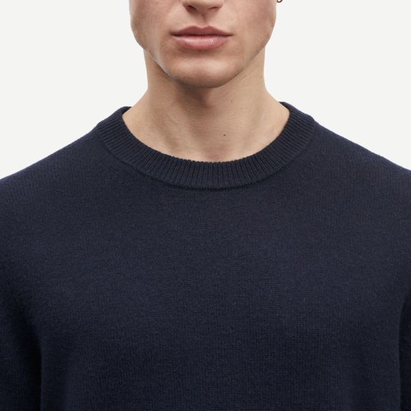 Samsøe Samsøe Isak Knit Sweater Navy