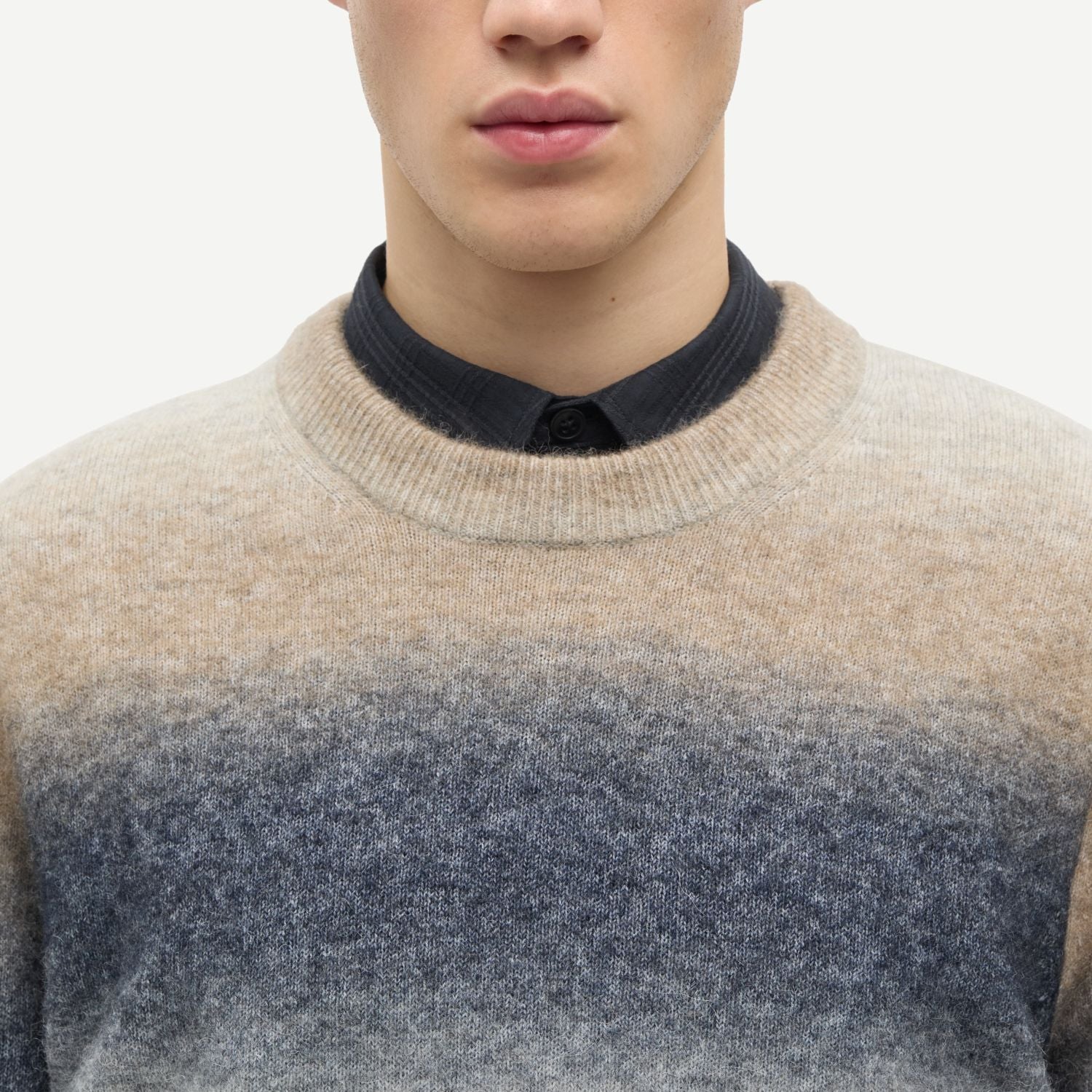 Samsøe Samsøe Aiden Pullover Marine/Beige