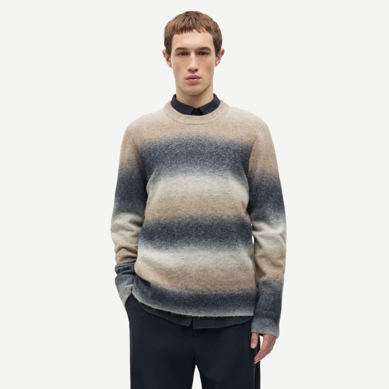 Samsøe Samsøe Aiden Pullover Marine/Beige
