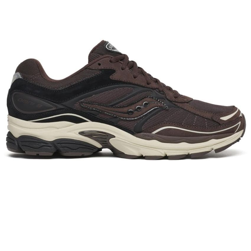 Saucony Progrid Omni 9 Suede-Sneaker Braun