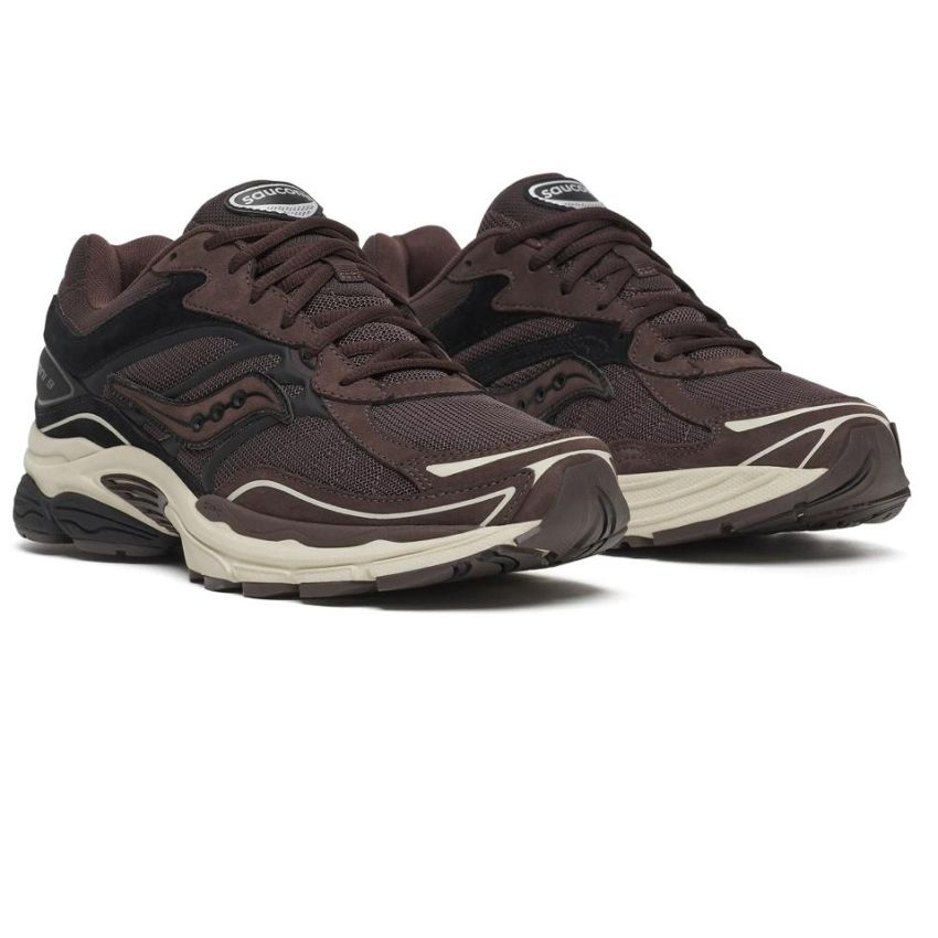 Saucony Progrid Omni 9 Suede-Sneaker Braun