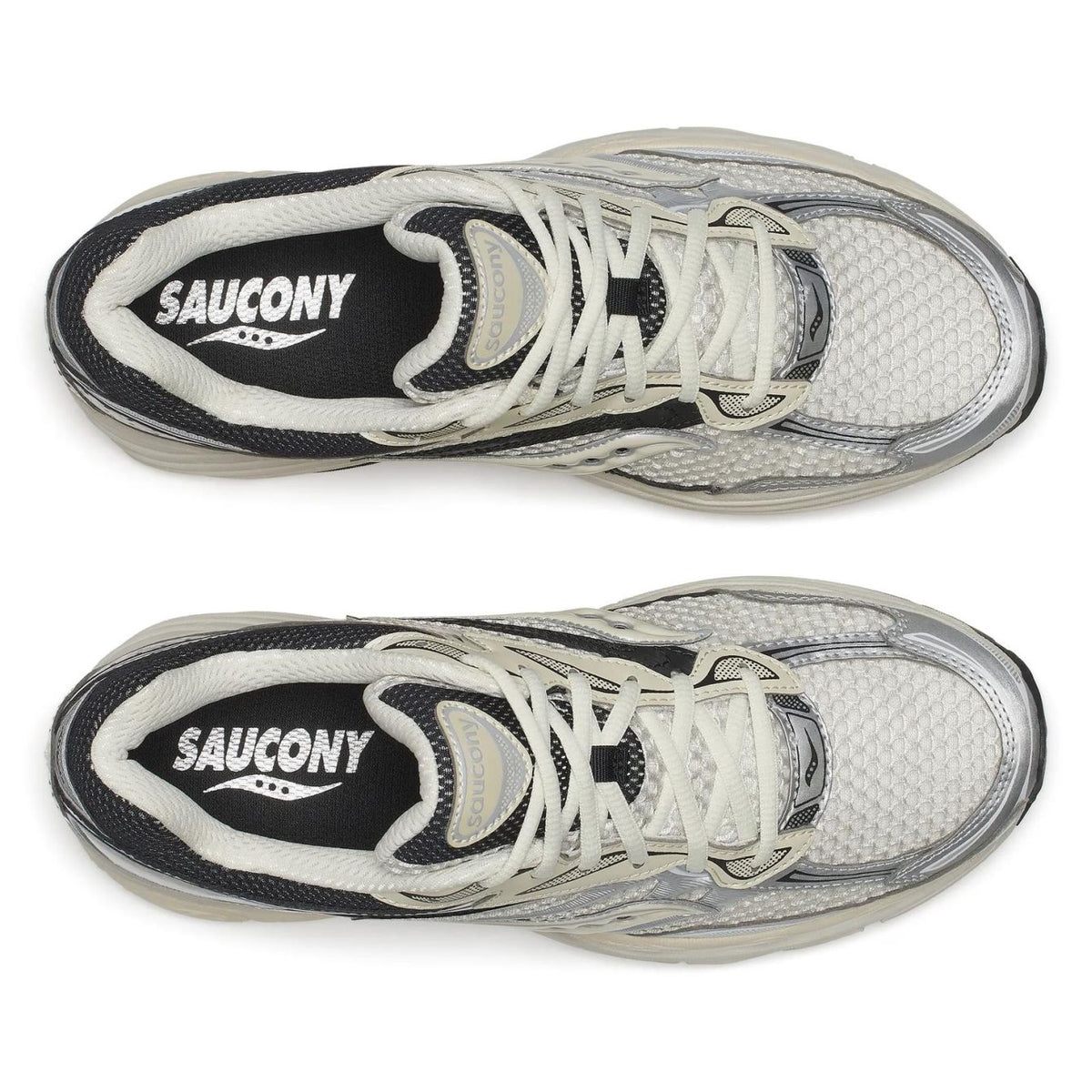 Saucony Progrid Omni 9 Sneaker Offwhite/Schwarz