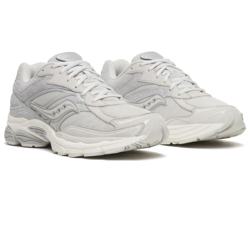 Saucony Progrid Omni 9 Suede-Sneaker Offwhite