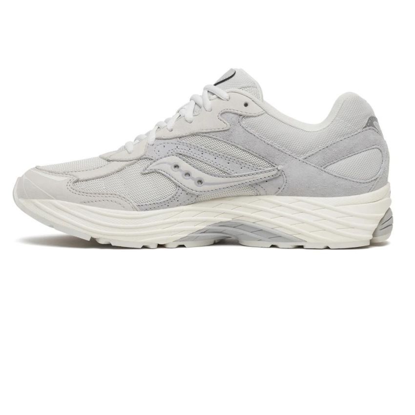 Saucony Progrid Omni 9 Suede-Sneaker Offwhite