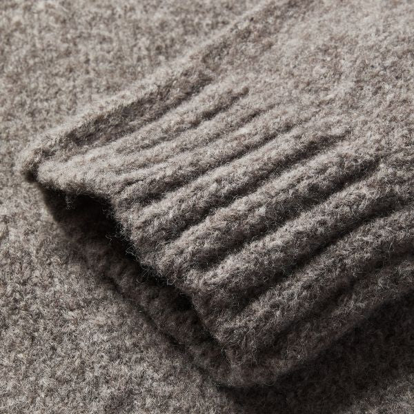 Seventh Wool Knit Polo Sweater Antraciet