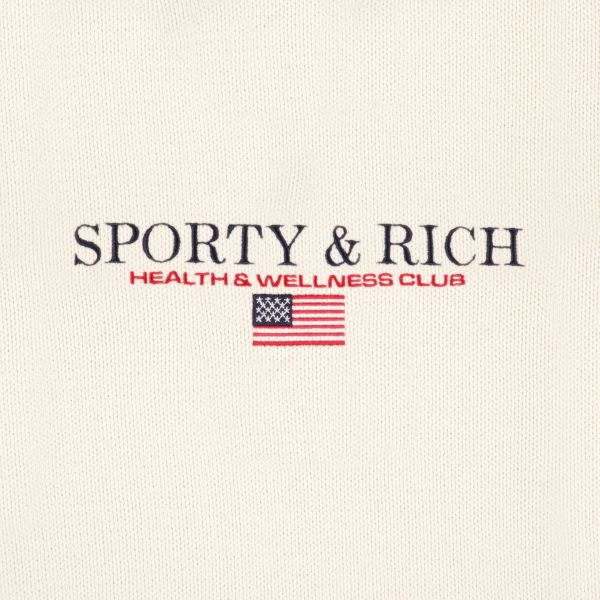 Sporty & Rich S&R Nautical Cotton Sweater Off White