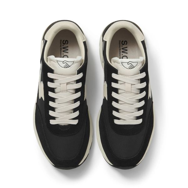 Stepney Workers Club Osier S-Strike Suede Mix Sneaker Zwart