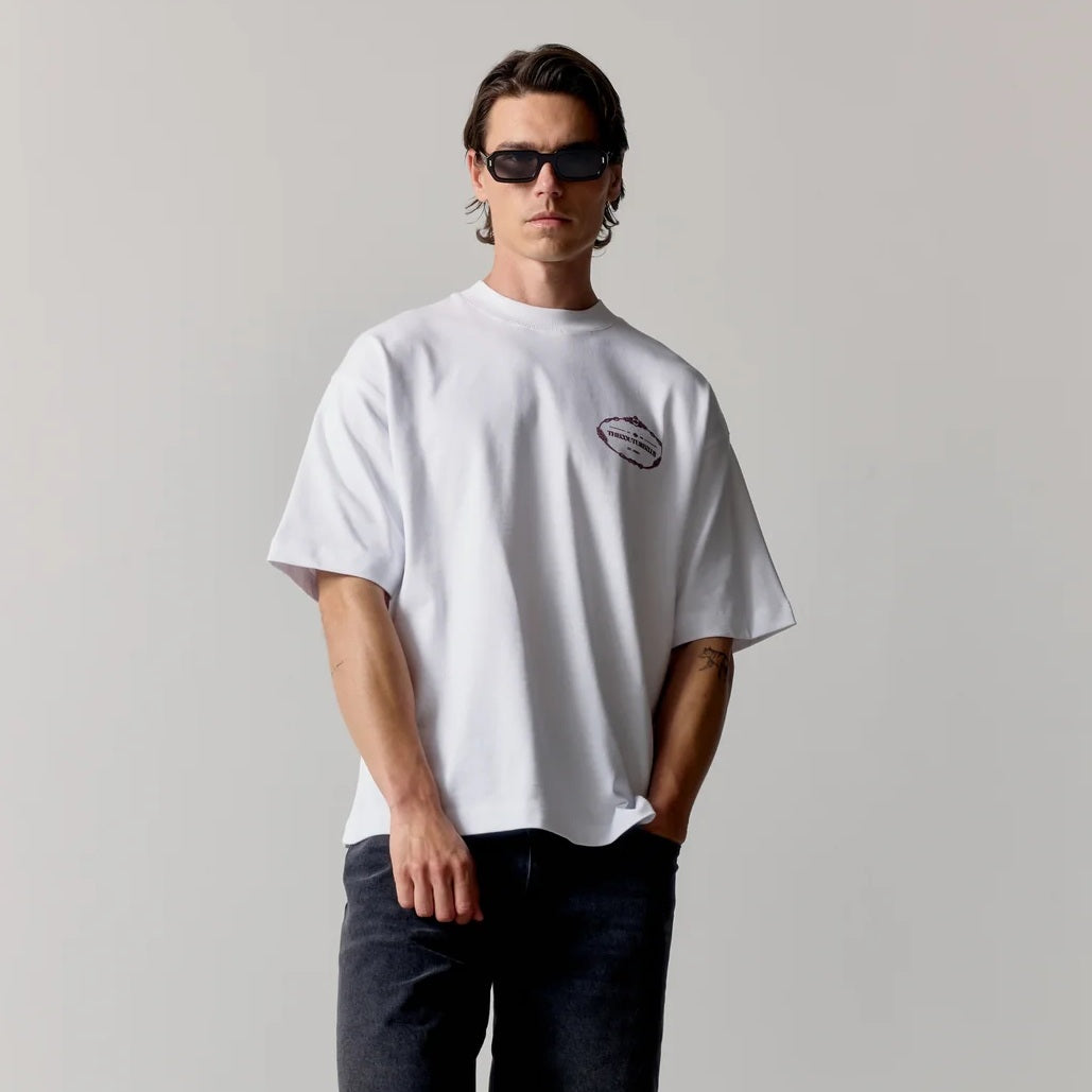 The Couture Club Copyright Crest Graphic T-shirt Weiß