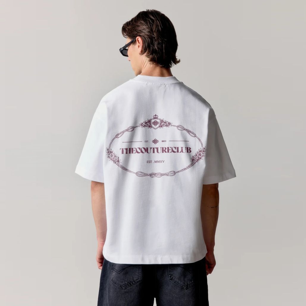 The Couture Club Copyright Crest Graphic T-shirt Weiß