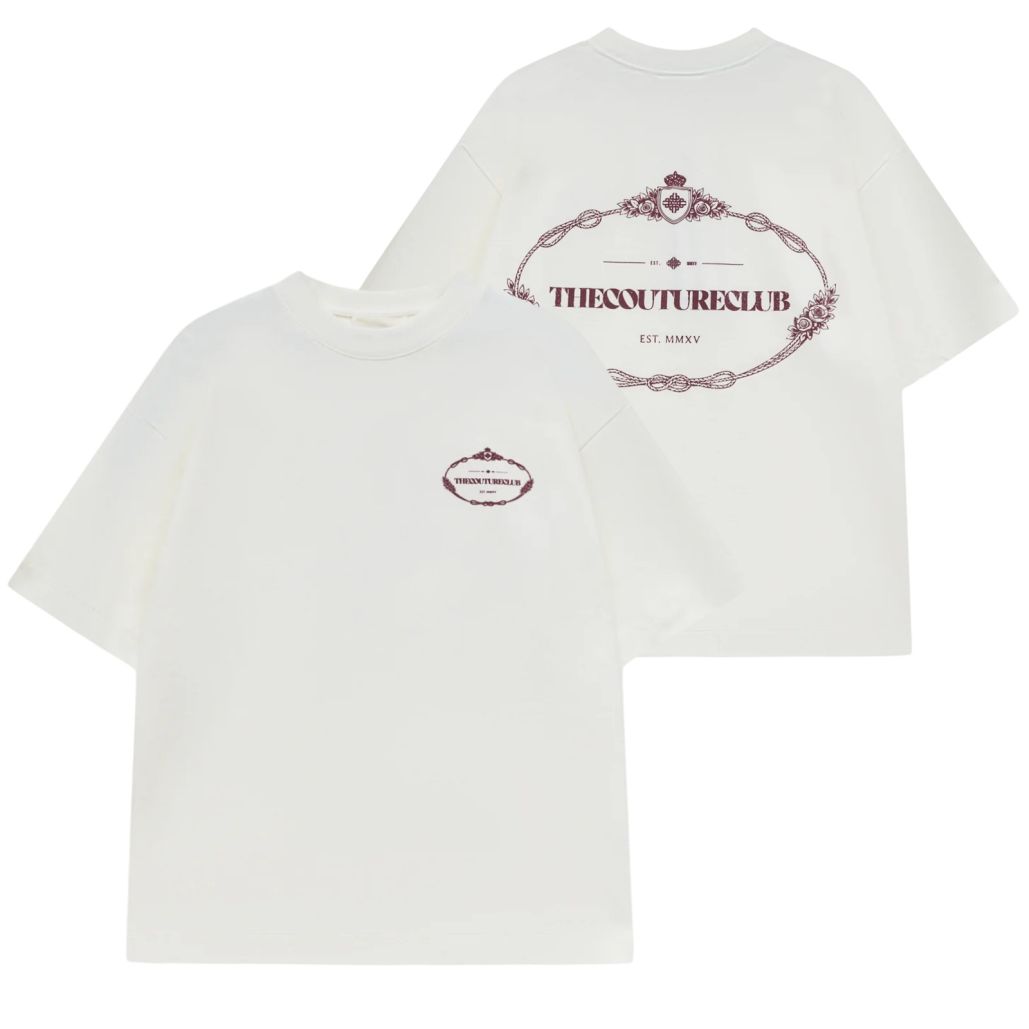 The Couture Club Copyright Crest Graphic T-shirt Weiß