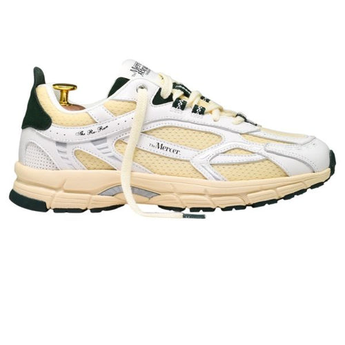The Mercer Brand The Re-Run Vintage Nappa Sneaker Wit/Groen
