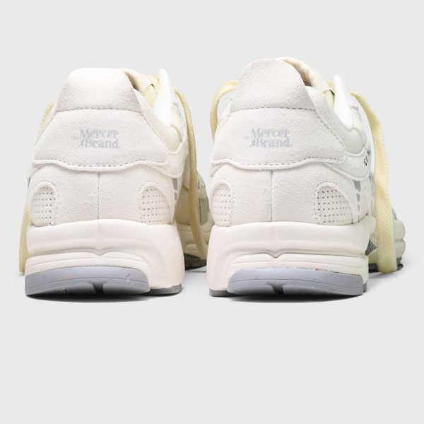 The Mercer Brand The Re-Run Vintage Suede Sneaker Off White
