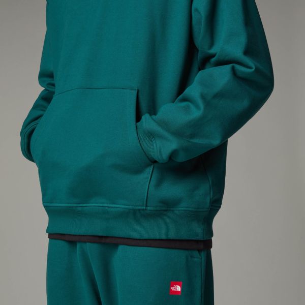 The North Face Axys Oversized Hoodie Donker Groen