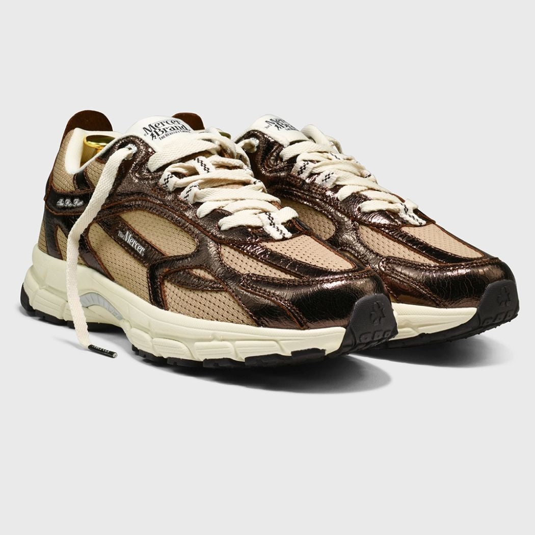 The Mercer Brand The Re-Run Cracked Sneaker Braun