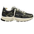 The Mercer Brand The Re-Run Cracked Sneaker Dunkelgrün
