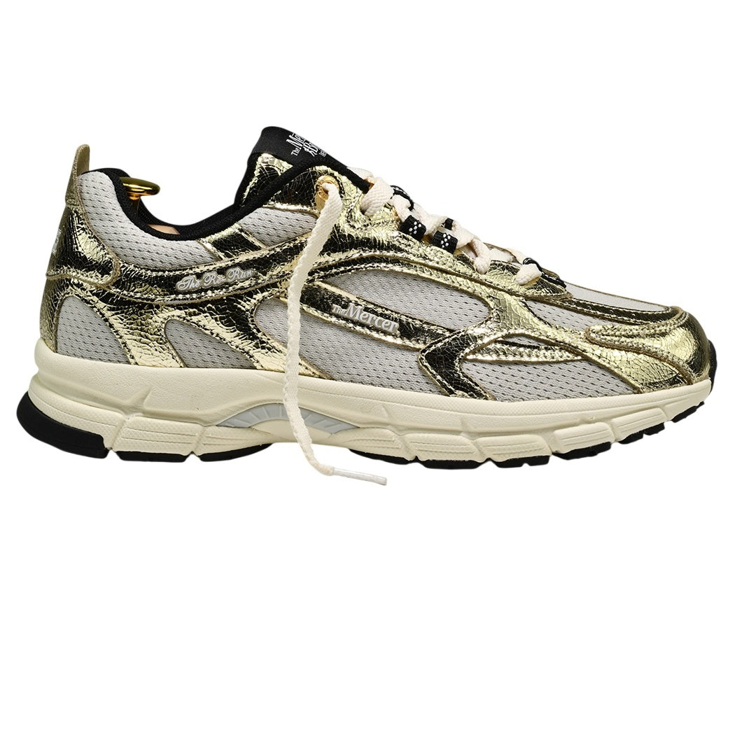 The Mercer Brand The Re-Run Cracked Sneaker Gold