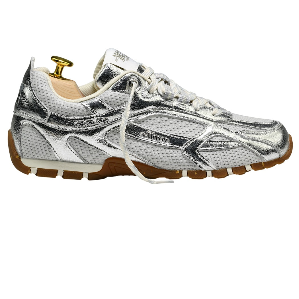 The Mercer Brand The Re-Run Drive Metallic Sneaker Silber