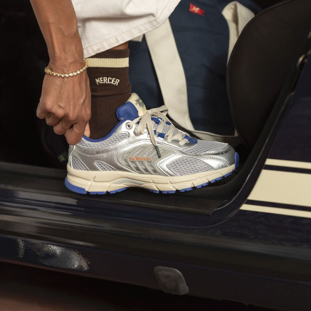 The Mercer Brand The Re-Run EVO Silver Sneaker Silber/Blau