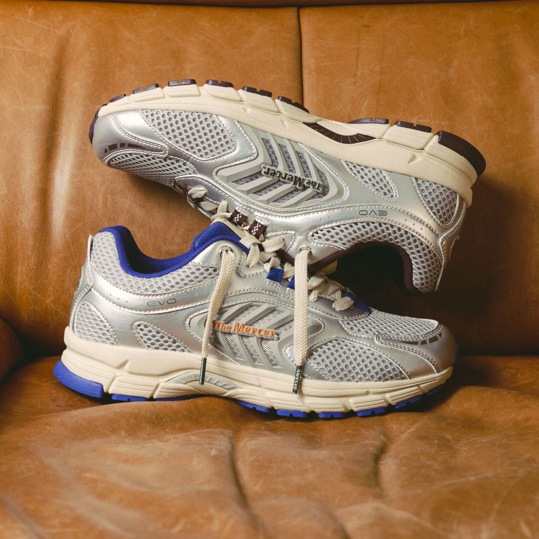 The Mercer Brand The Re-Run EVO Silver Sneaker Silber/Blau