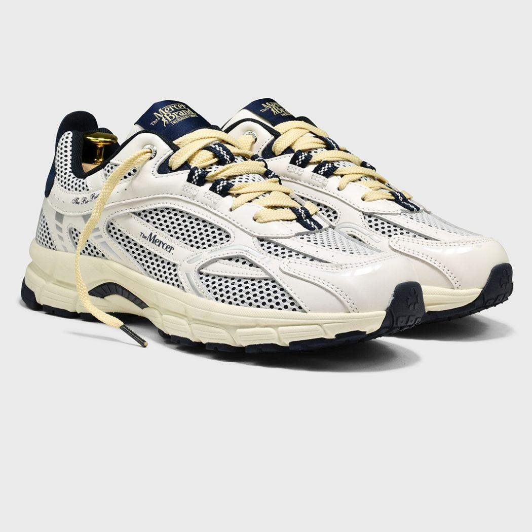 The Mercer Brand The Re-Run Flag Sneaker Weiß/Blau