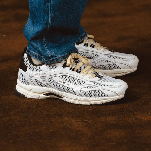 The Mercer Brand The Re-Run Flag Sneaker Weiß/Braun