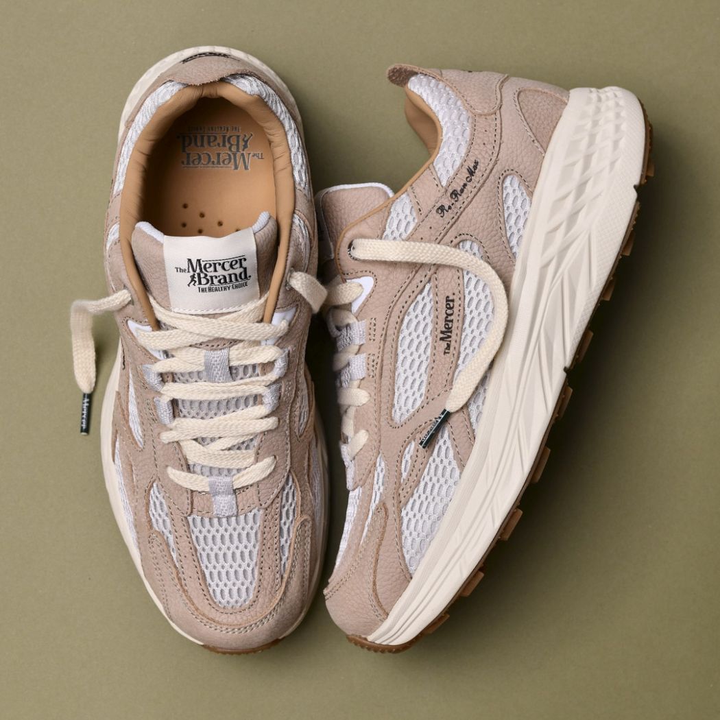 The Mercer Brand The Re-Run MAX Nubuk-Sneaker Beige