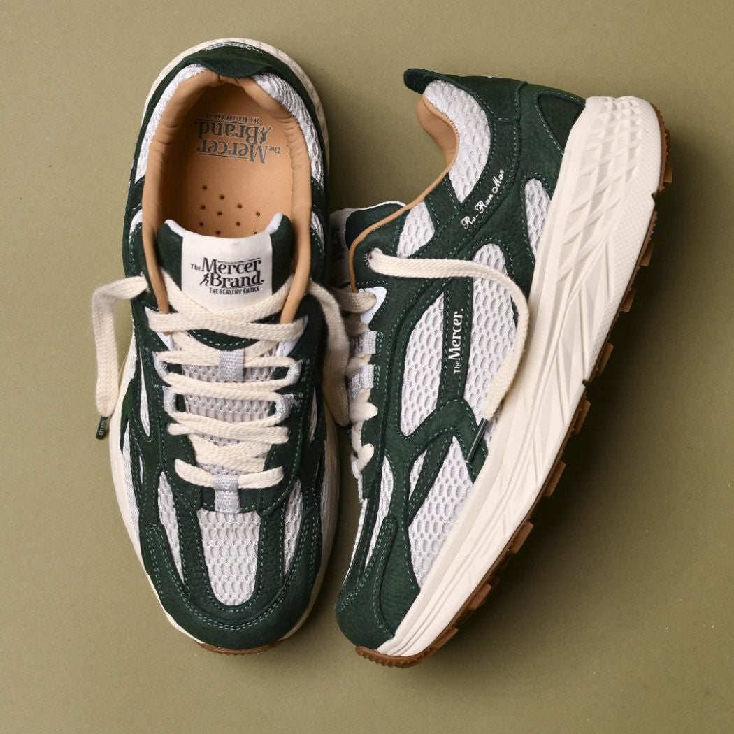 The Mercer Brand The Re-Run MAX Nubuk-Sneaker Dunkelgrün