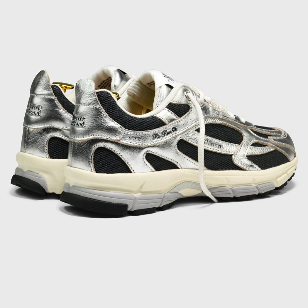The Mercer Brand The Re-Run Pine Metallic Sneaker Silber/Anthrazit