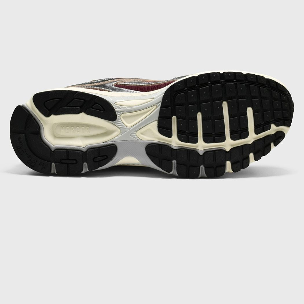 The Mercer Brand The Re-Run Pine Metallic Sneaker Silber/Bordeaux